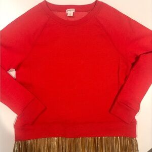 Crewcuts Vibrant Red Crew Neck Sweater